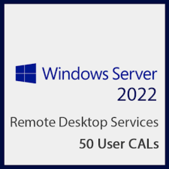 Windows Server 2023 Remote Desktop 50 User CALs Dijital Lisans Anahtarı